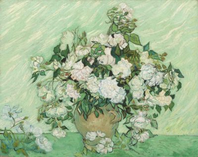 roses painting by Vincent Van Gogh