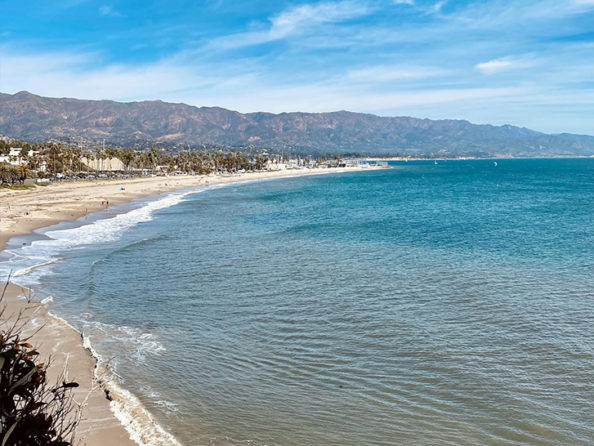 view of leadbetter beach in santa barbara
